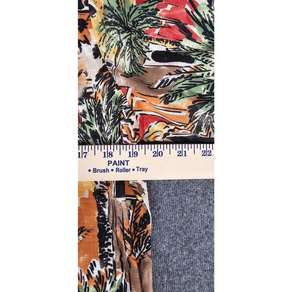 Alfred Dunner womens shirt sz S tropical print mid sleeve pull over palm trees - Picture 8 of 9